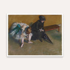 Ballerina Painting for Living Room – Edgar Degas Waiting | Classic Wall Art Print 4 : 3 Horizontal Premium Wall Art Canvas by MeriDeewar