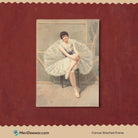 Ballerina "The Belle Of The Ballet" Painting by Julius Mendes 3 : 4 Vertical New Premium Wall Art Canvas by MeriDeewar