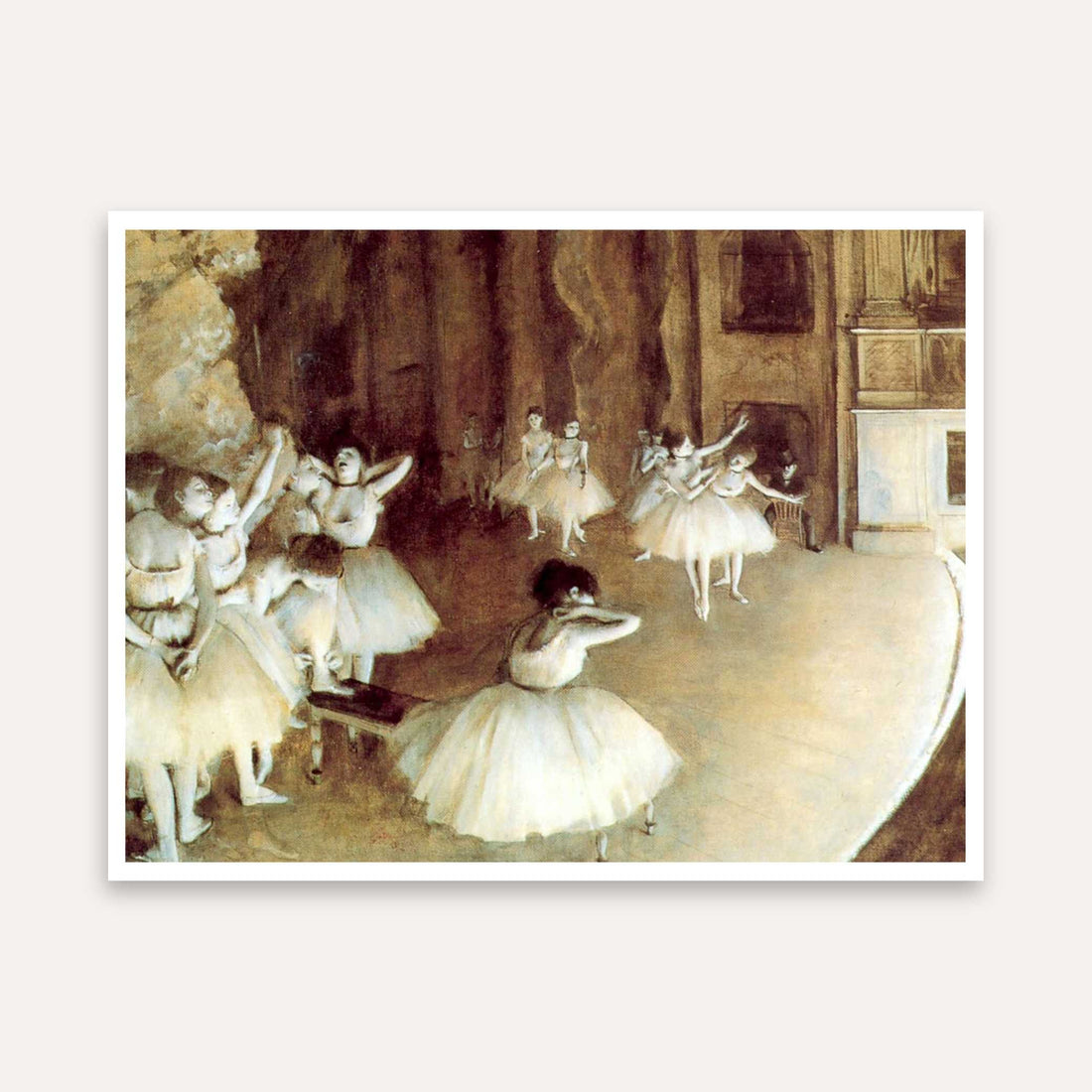 Ballet Dance Painting for Living Room | Degas Ballerina Wall Art | Giclée Fine Art Print 4 : 3 Horizontal Premium Wall Art Canvas by MeriDeewar