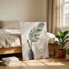 Banana Leaf Study | Tropical Botanical Wall Art 2 : 3 Vertical Premium Wall Art Canvas by MeriDeewar
