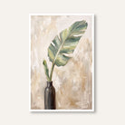Banana Leaf Study | Tropical Botanical Wall Art 2 : 3 Vertical Premium Wall Art Canvas by MeriDeewar