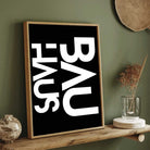 Bauhaus Deconstructed Typography Statement Poster | Vertical High-Contrast White Framed Wall Art 2 : 3 Vertical Premium Wall Art Canvas by MeriDeewar