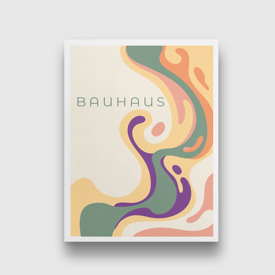 Bauhaus Fantasy Artwork 3 : 4 Vertical New Premium Wall Art Canvas by MeriDeewar