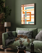 Bauhaus Square Artwork 3 : 4 Vertical New Premium Wall Art Canvas by MeriDeewar