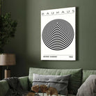 Bauhaus Weimar Germany 1923 Geometric Sphere Poster | Vertical Abstract White Framed Wall Art 2 : 3 Vertical Premium Wall Art Canvas by MeriDeewar