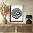 Bauhaus Weimar Germany 1923 Geometric Sphere Poster | Vertical Abstract White Framed Wall Art 2 : 3 Vertical Premium Wall Art Canvas by MeriDeewar