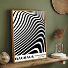 Bauhaus "Weimar Germany July-1923" Kinetic Optical Wave Poster | Vertical High-Contrast White Framed Wall Art 2 : 3 Vertical Premium Wall Art Canvas by MeriDeewar