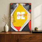 "Be Yourself" Superhero Motivational Poster | Vertical Borderless Art Frame Poster Premium Wall Art Canvas by MeriDeewar