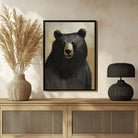 Bear Abstract Canvas - Unique Wall Art for Living Room 3 : 4 Vertical New Premium Wall Art Canvas by MeriDeewar