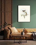 Beautiful Bird Painting: Vibrant Wall Art for Your Home 2 : 3 Vertical Premium Wall Art Canvas by MeriDeewar