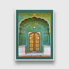 Beautiful Gate Jaipur Palace 3 : 4 Vertical New Premium Wall Art Canvas by MeriDeewar