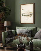 Beautiful Swan Vintage Painting 3 : 4 Vertical New Premium Wall Art Canvas by MeriDeewar