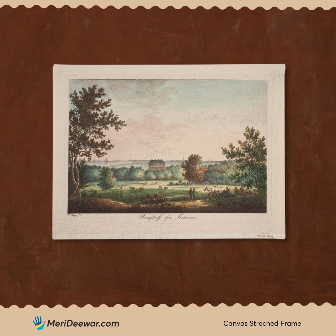 Bernstorff from Fortunen Painting by Elias Meyer 3 : 4 Horizontal New Premium Wall Art Canvas by MeriDeewar