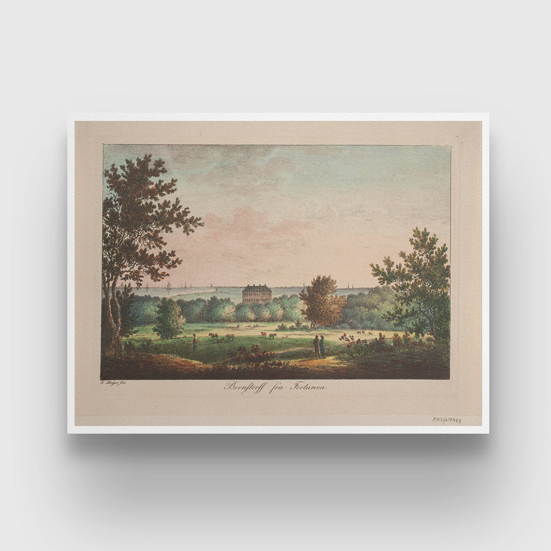 Bernstorff from Fortunen Painting by Elias Meyer 3 : 4 Horizontal New Premium Wall Art Canvas by MeriDeewar