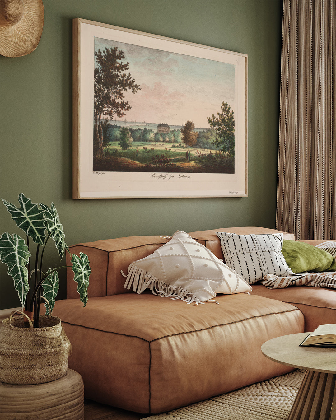 Bernstorff from Fortunen Painting by Elias Meyer 3 : 4 Horizontal New Premium Wall Art Canvas by MeriDeewar