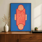 "Bikes Bring You Places" Vintage Cycling Poster | Vertical Borderless Art Frame Poster Premium Wall Art Canvas by MeriDeewar
