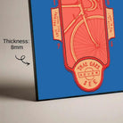 "Bikes Bring You Places" Vintage Cycling Poster | Vertical Borderless Art Frame Poster Premium Wall Art Canvas by MeriDeewar