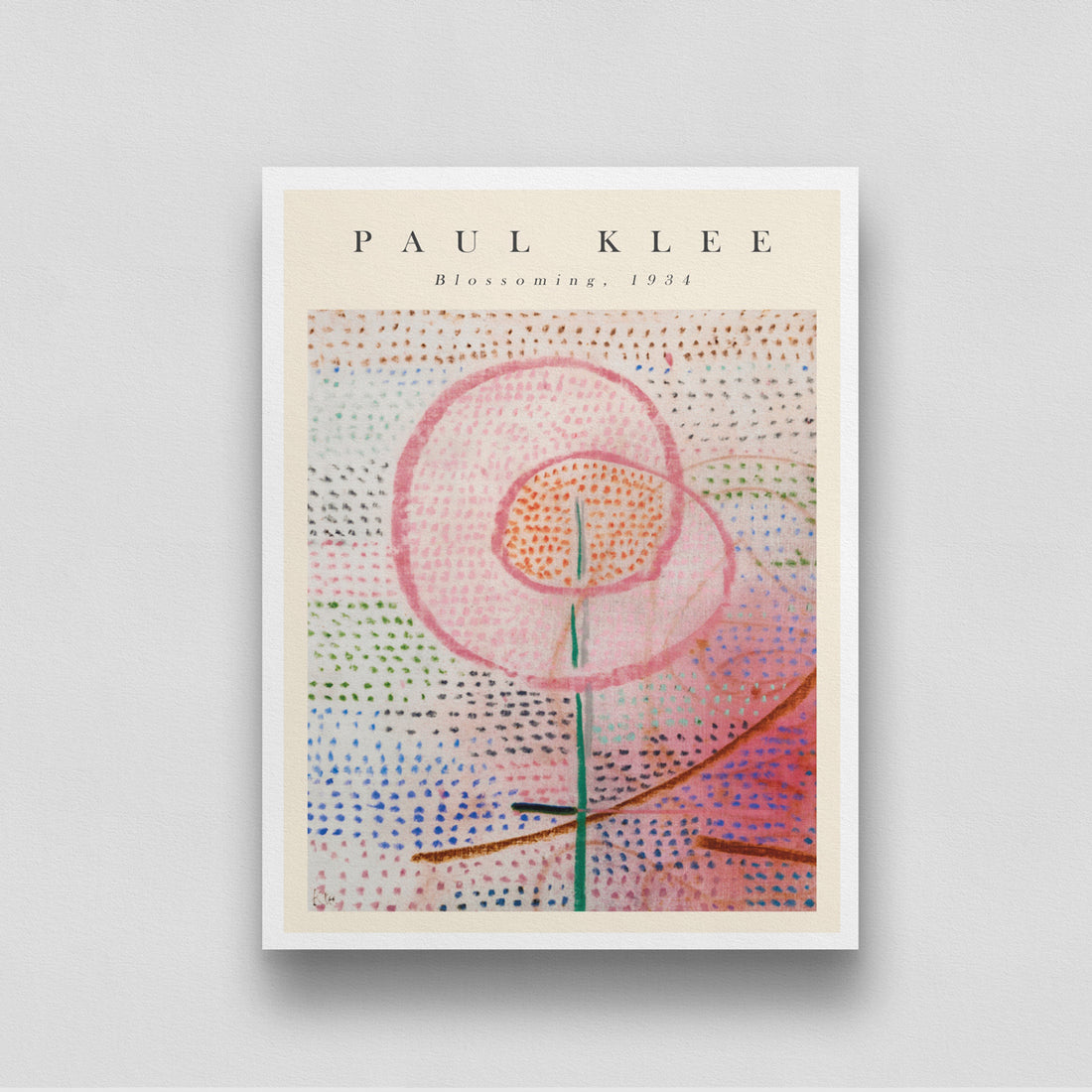 Blossoming by Paul Klee 3 : 4 Vertical New Premium Wall Art Canvas by MeriDeewar