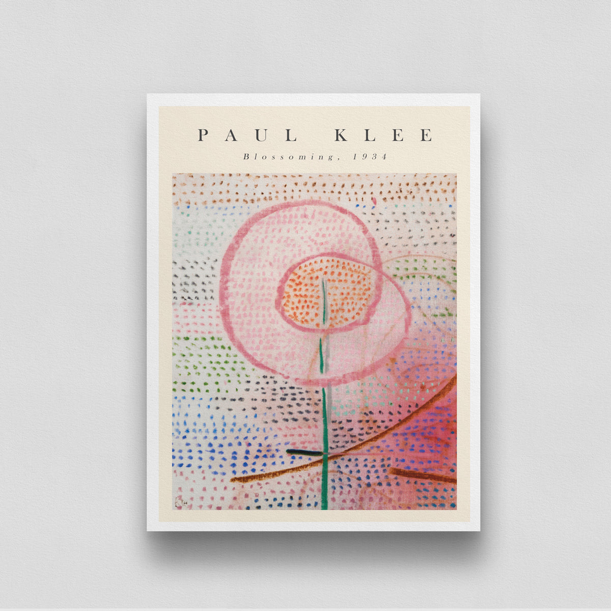 Blossoming by Paul Klee 3 : 4 Vertical New Premium Wall Art Canvas by MeriDeewar