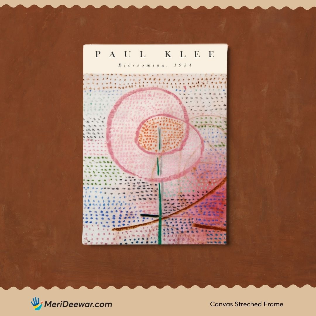 Blossoming by Paul Klee 3 : 4 Vertical New Premium Wall Art Canvas by MeriDeewar