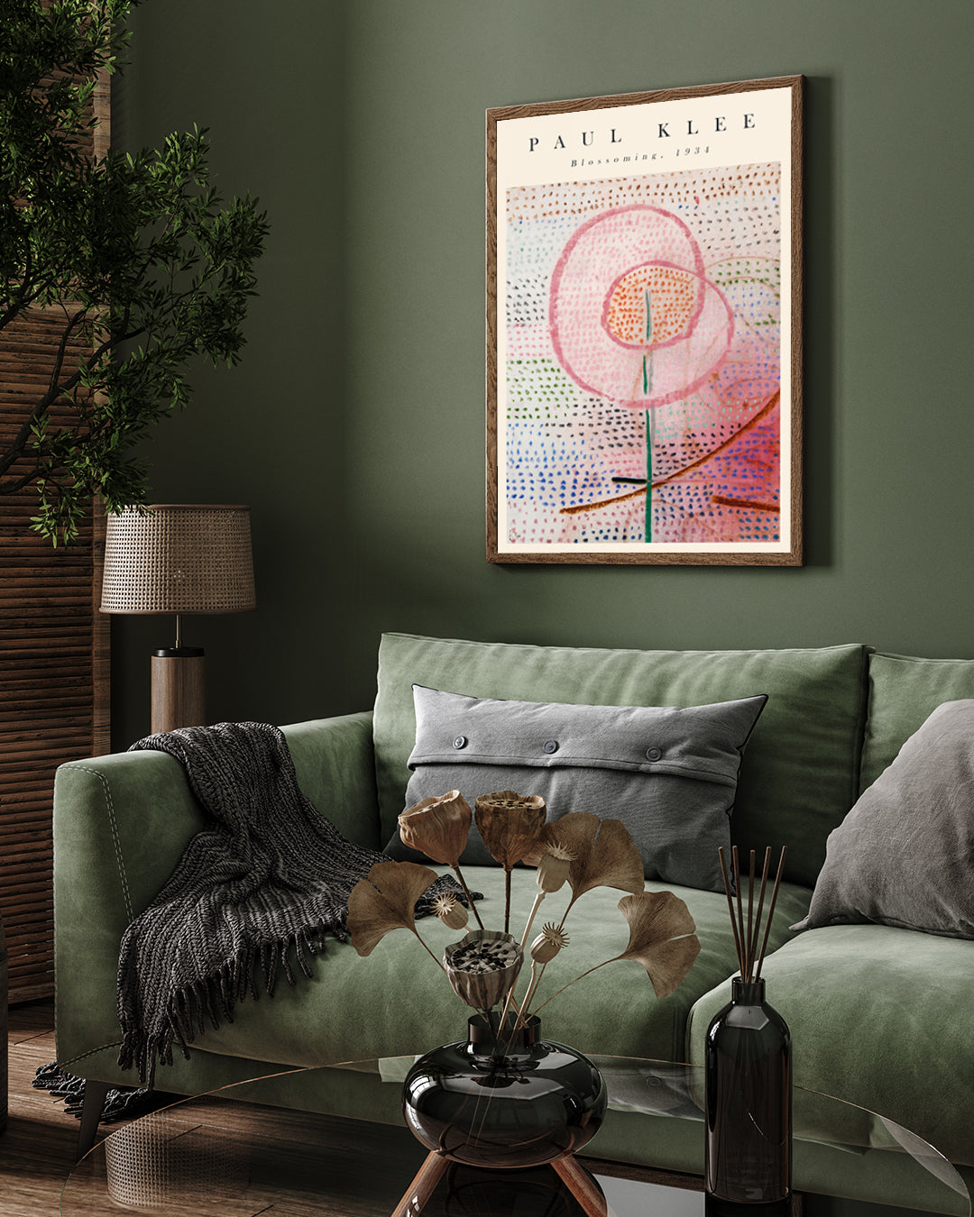 Blossoming by Paul Klee 3 : 4 Vertical New Premium Wall Art Canvas by MeriDeewar