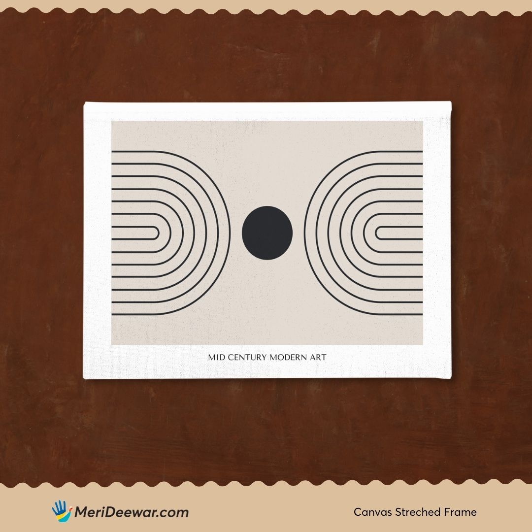 Boho Geometry 3 : 4 Horizontal New Premium Wall Art Canvas by MeriDeewar