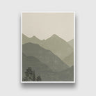 Boho Green Mountain Set of 3 Walls Premium Wall Art Canvas by MeriDeewar
