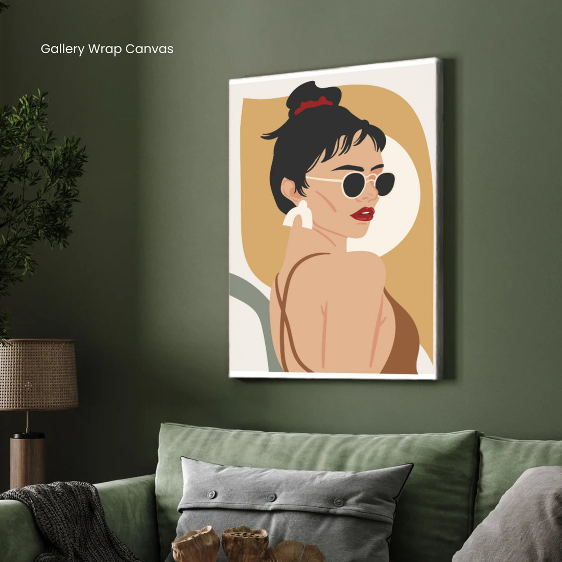 Bold Glamour – Modern Fashion Woman Wall Art Print 2 : 3 Vertical Premium Wall Art Canvas by MeriDeewar