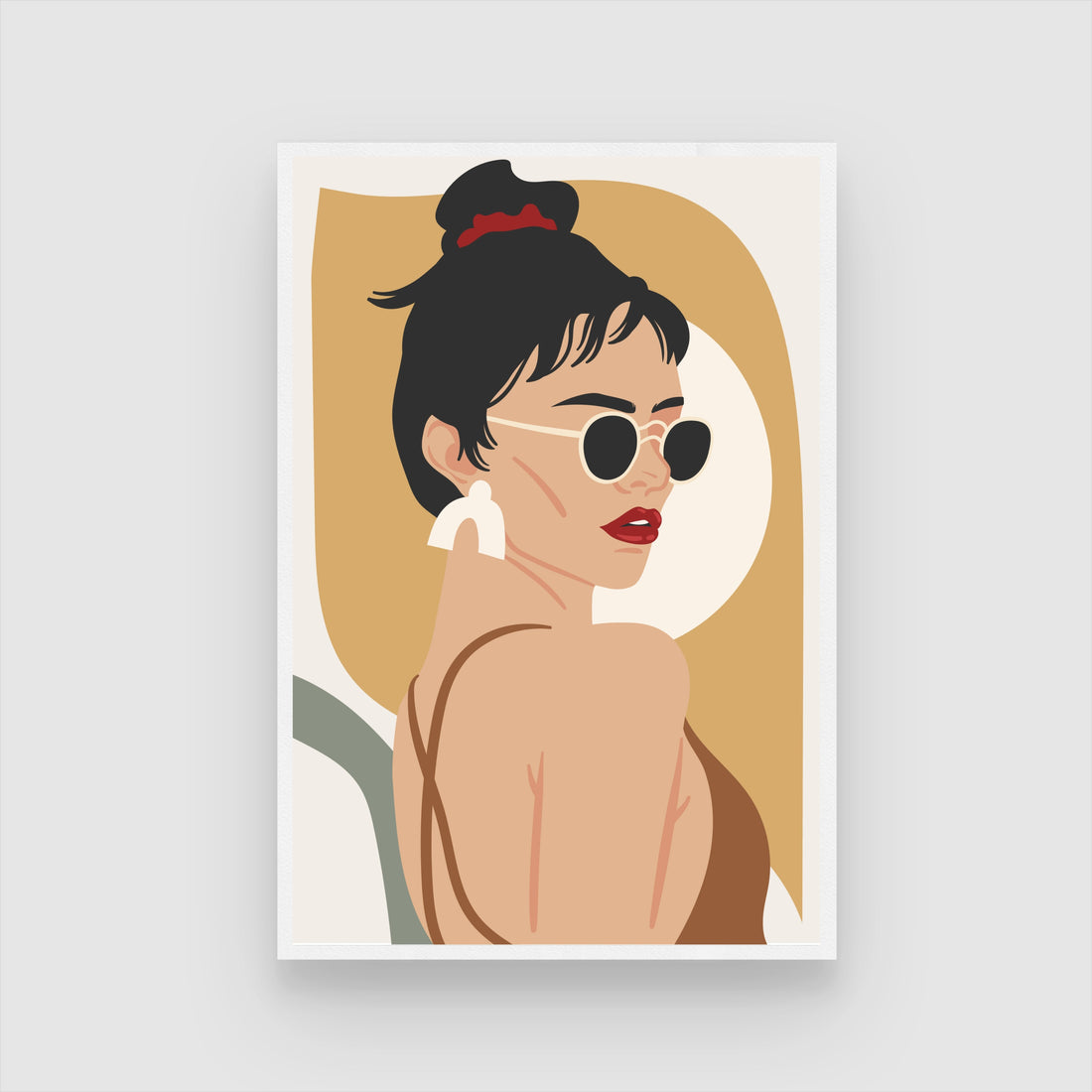 Bold Glamour – Modern Fashion Woman Wall Art Print 2 : 3 Vertical Premium Wall Art Canvas by MeriDeewar