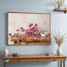 Bougainvillea Spill | Floral Still Life Wall Art 3 : 2 Horizontal Premium Wall Art Canvas by MeriDeewar