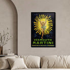 Breakaway Vintage Art Deco Leonetto Cappiello Vermouth Martini Illustration Poster | Vertical Retro White Framed Wall Art 2 : 3 Vertical Premium Wall Art Canvas by MeriDeewar