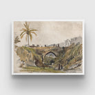 Bridge at Caracas by Camille Pissarro 3 : 4 Horizontal New Premium Wall Art Canvas by MeriDeewar