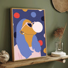 Bubblegum Pop – Playful Woman Portrait Wall Art Print 2 : 3 Vertical Premium Wall Art Canvas by MeriDeewar
