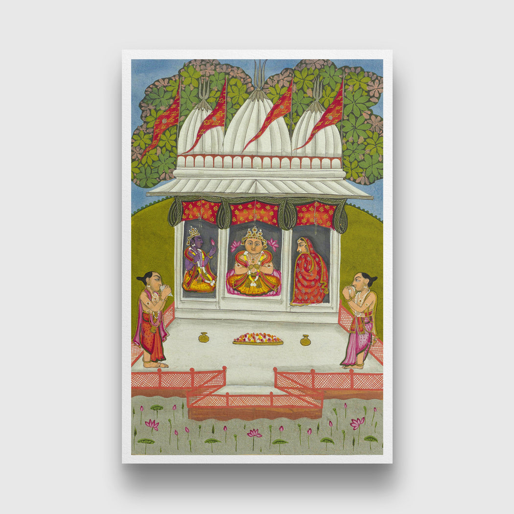 Buddha As An Incarnation Painting 2 : 3 Vertical Premium Wall Art Canvas by MeriDeewar
