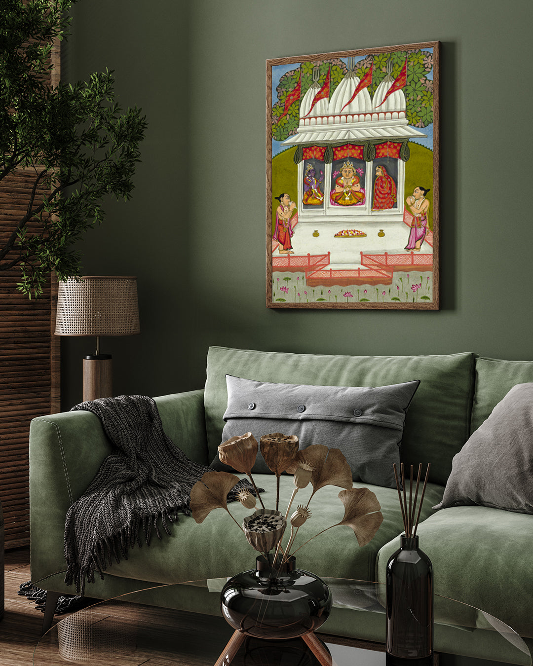 Buddha As An Incarnation Painting 2 : 3 Vertical Premium Wall Art Canvas by MeriDeewar
