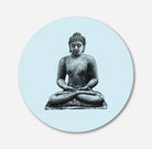Buddha Circular Canvas Frame Circular Canvas Frame Premium Wall Art Canvas by MeriDeewar