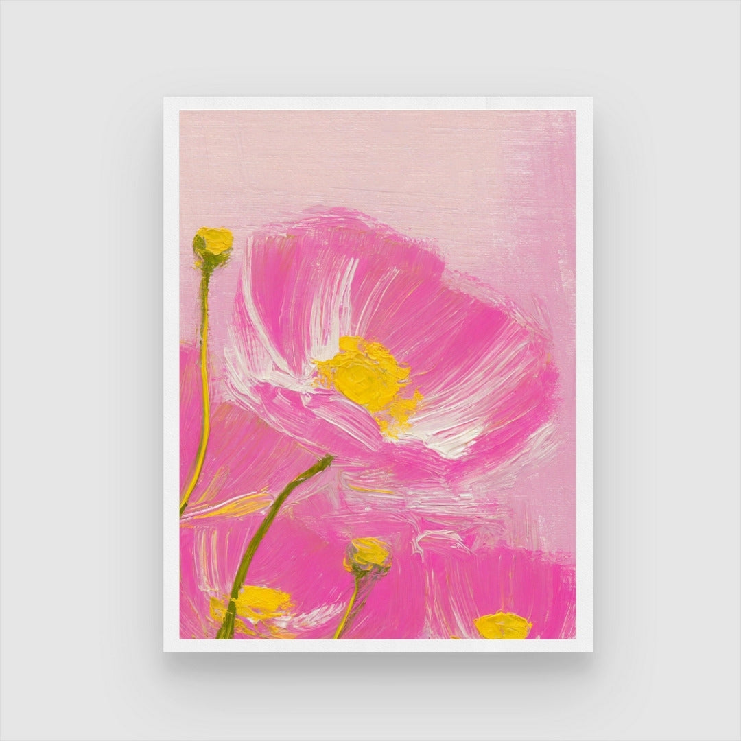 Buttercup Art Painting - Brighten Your Space with Floral Elegance 3 : 4 Vertical New Premium Wall Art Canvas by MeriDeewar