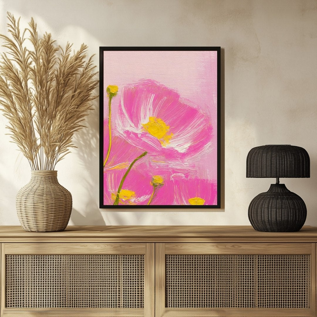 Buttercup Art Painting - Brighten Your Space with Floral Elegance 3 : 4 Vertical New Premium Wall Art Canvas by MeriDeewar