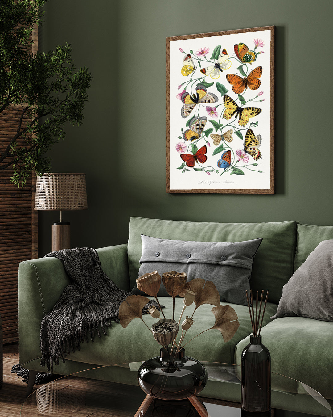 Butterflies Artwork 3 : 4 Vertical New Premium Wall Art Canvas by MeriDeewar