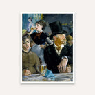 Café Scene Painting for Living Room | Édouard Manet Impressionist Wall Art | Giclée Print 4 :5 Vertical Premium Wall Art Canvas by MeriDeewar