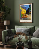 Cafe Terrace at Night Painting by Vincent van Gogh 3 : 4 Vertical New Premium Wall Art Canvas by MeriDeewar