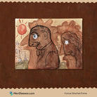 Caricature Of Leo Gestel And His Wife By Leo Gestel 3 : 4 Horizontal New Premium Wall Art Canvas by MeriDeewar
