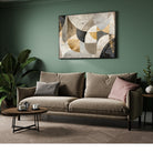Celestial Harmony – Modern Abstract Geometric Wall Art Print 2 : 3 Horizontal Premium Wall Art Canvas by MeriDeewar