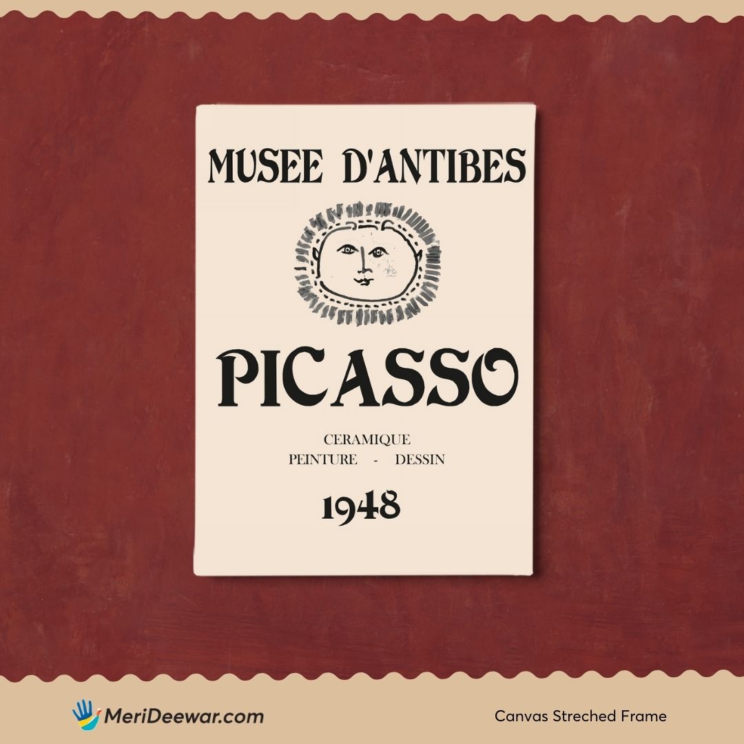 Ceramique Poster by Pablo Picasso 3 : 4 Vertical New Premium Wall Art Canvas by MeriDeewar