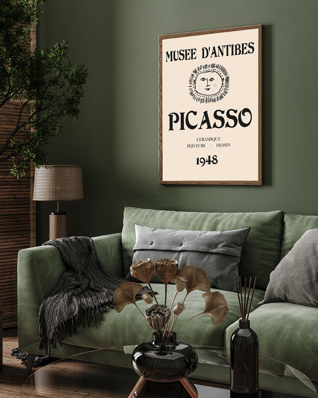Ceramique Poster by Pablo Picasso 3 : 4 Vertical New Premium Wall Art Canvas by MeriDeewar