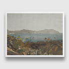 Cerulean Lake Vintage Waterscape Painting 3 : 4 Horizontal New Premium Wall Art Canvas by MeriDeewar