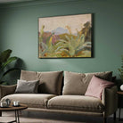 Ceylon's Adams Peak Oil Painting | Horizontal Framed Print 4 : 3 Horizontal Premium Wall Art Canvas by MeriDeewar