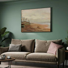 Ceylon's Colombo Coast Oil Painting | Horizontal Framed Print 4 : 3 Horizontal Premium Wall Art Canvas by MeriDeewar