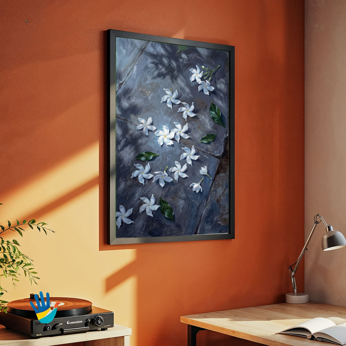 Chandanichi Phula | Chandani Flowers Wall Art 3 : 4 Vertical Premium Wall Art Canvas by MeriDeewar