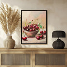 Cherry Abstract Art - Decorate Your Space 3 : 4 Vertical New Premium Wall Art Canvas by MeriDeewar